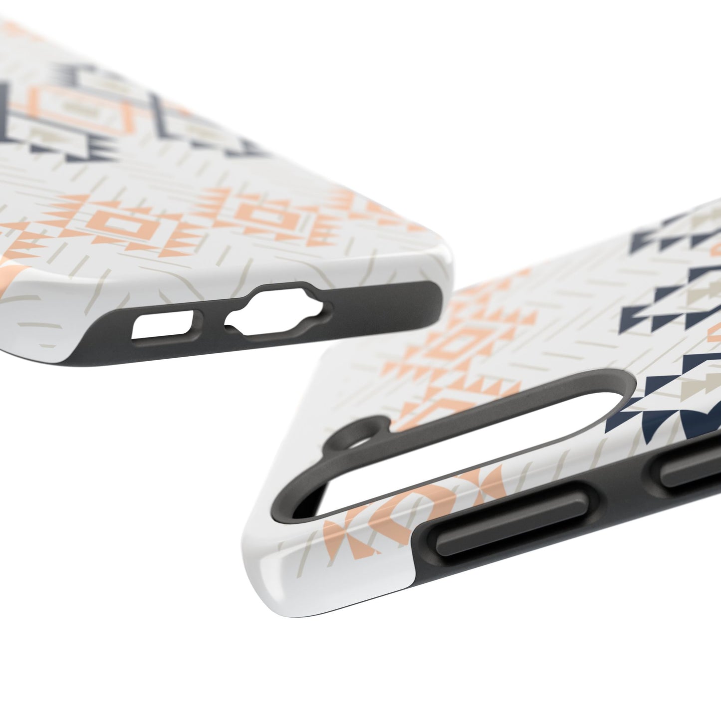 Stylish Geometric Tough Phone Case, Durable Phone Cover for Adventurers, Unique Gift for Her, Tribal Design Case, Boho Phone Accessories