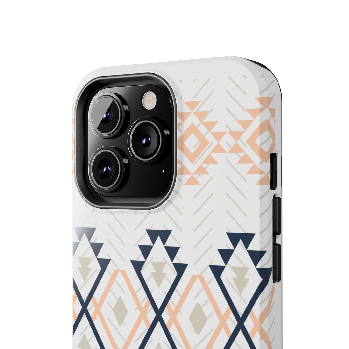 Stylish Geometric Tough Phone Case, Durable Phone Cover for Adventurers, Unique Gift for Her, Tribal Design Case, Boho Phone Accessories