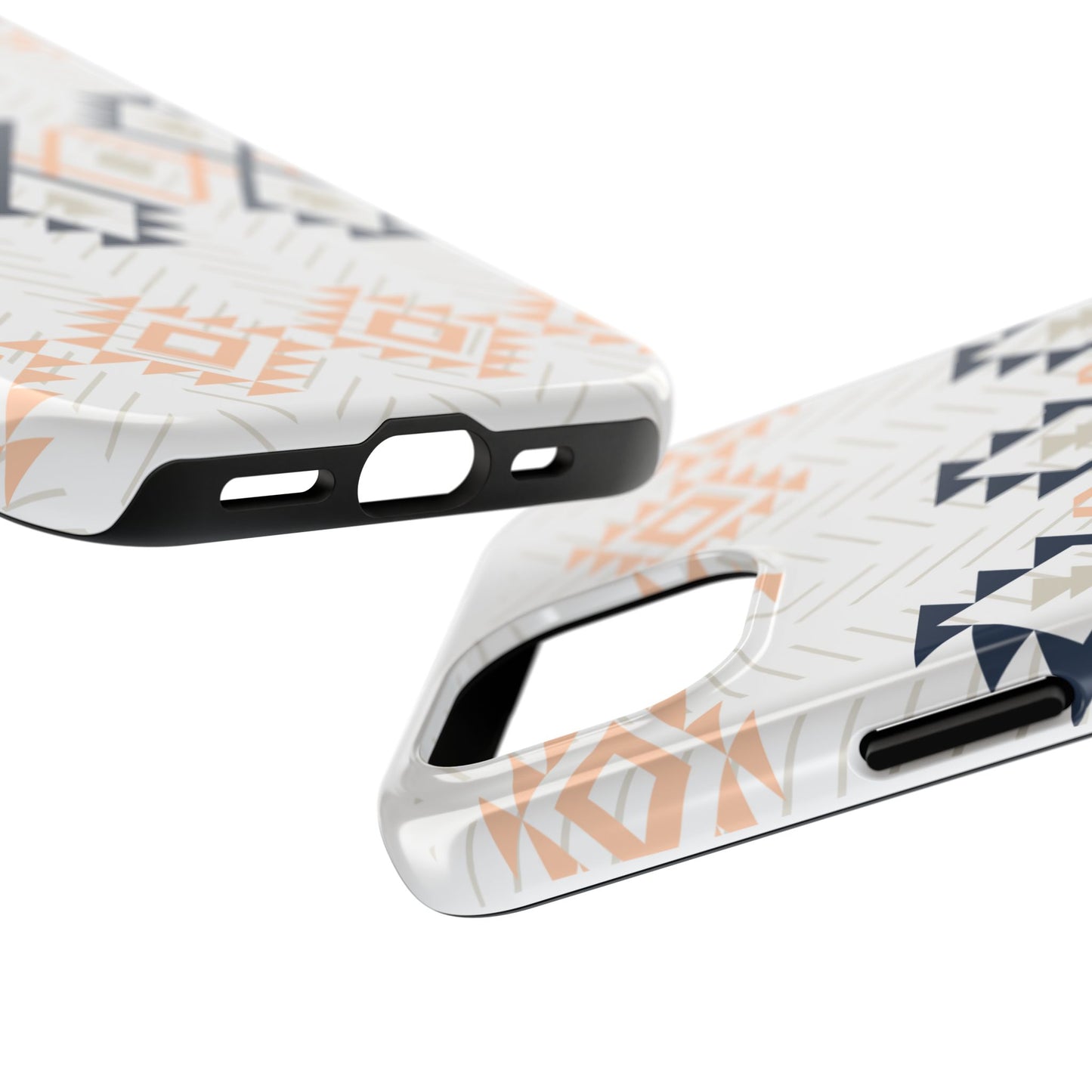 Stylish Geometric Tough Phone Case, Durable Phone Cover for Adventurers, Unique Gift for Her, Tribal Design Case, Boho Phone Accessories