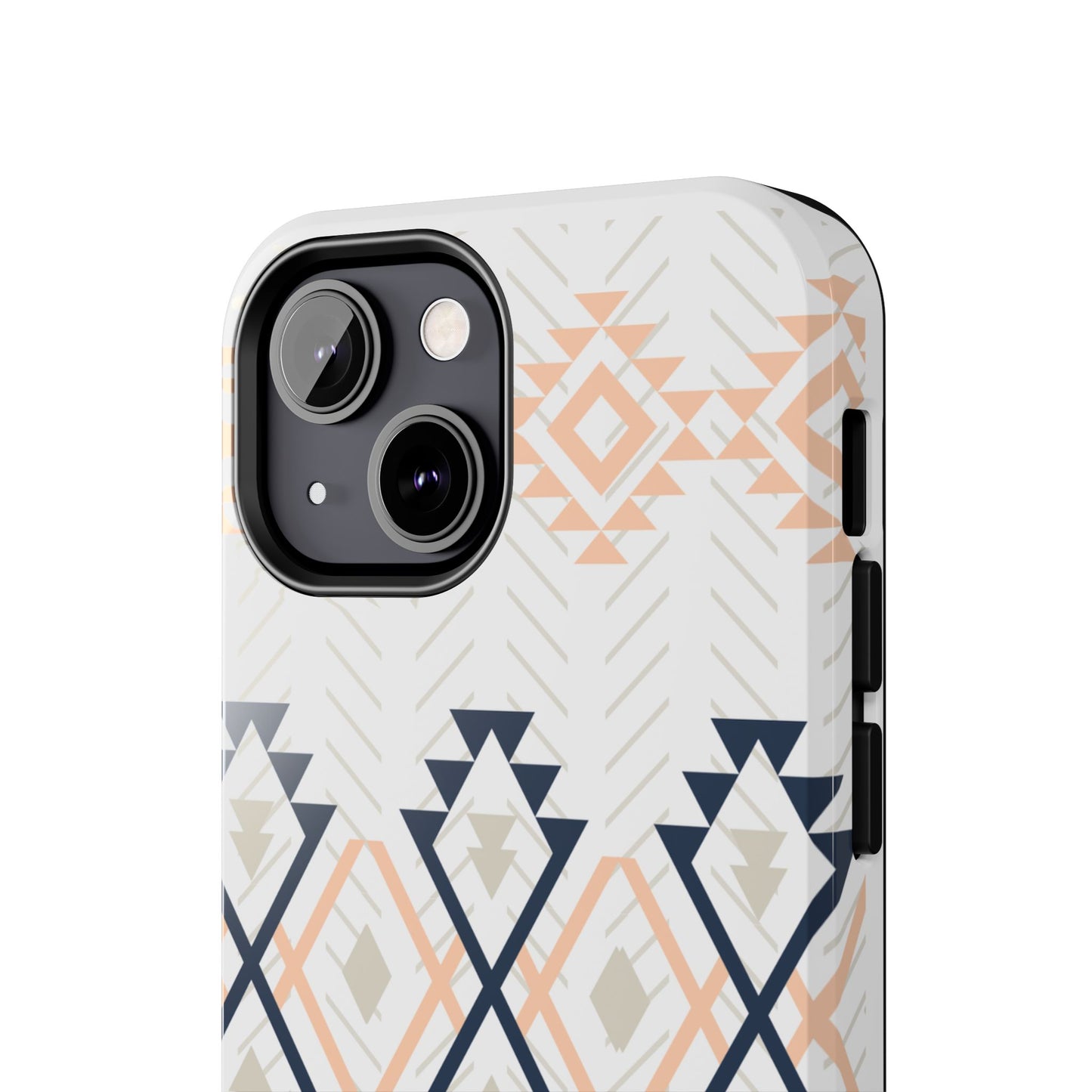 Stylish Geometric Tough Phone Case, Durable Phone Cover for Adventurers, Unique Gift for Her, Tribal Design Case, Boho Phone Accessories