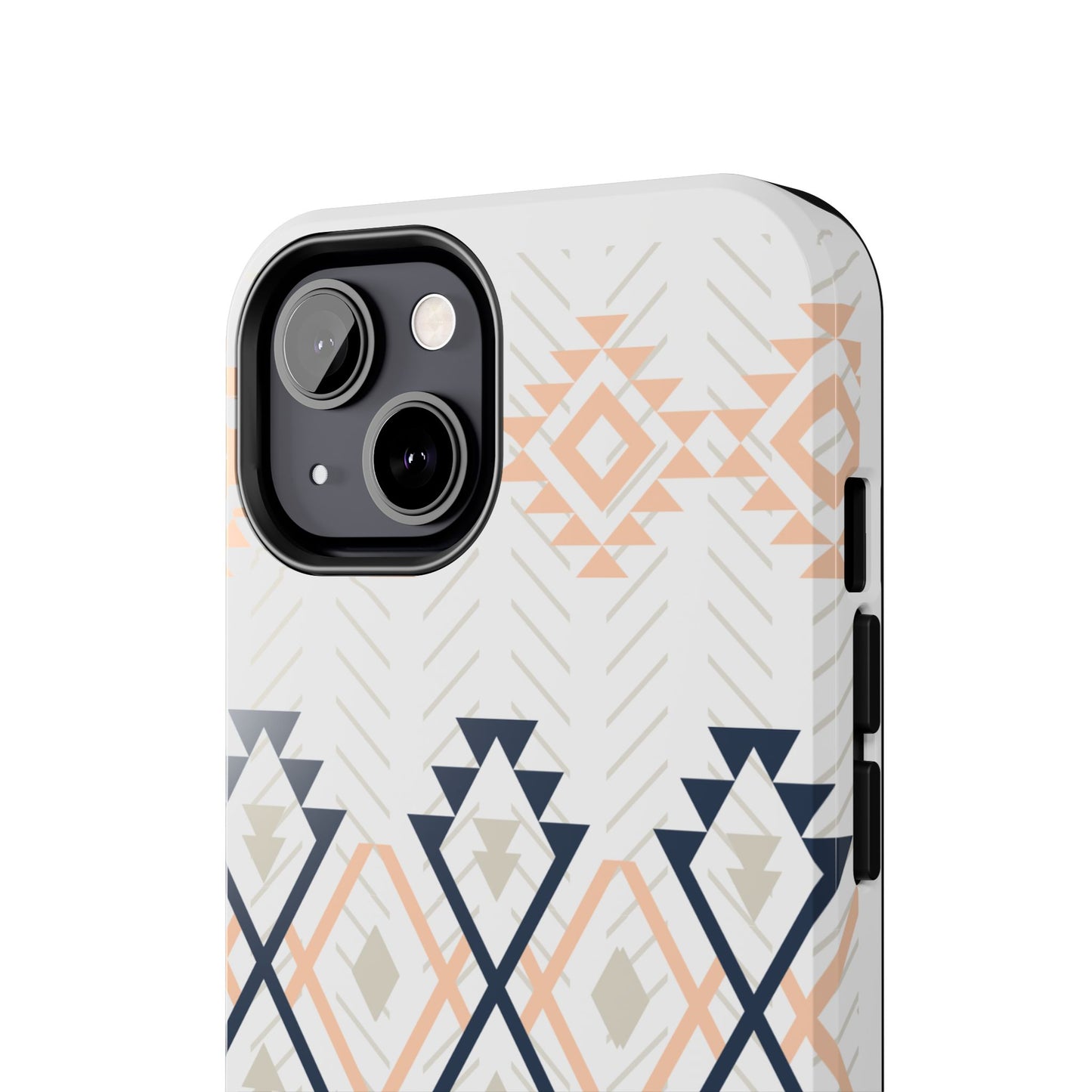 Stylish Geometric Tough Phone Case, Durable Phone Cover for Adventurers, Unique Gift for Her, Tribal Design Case, Boho Phone Accessories