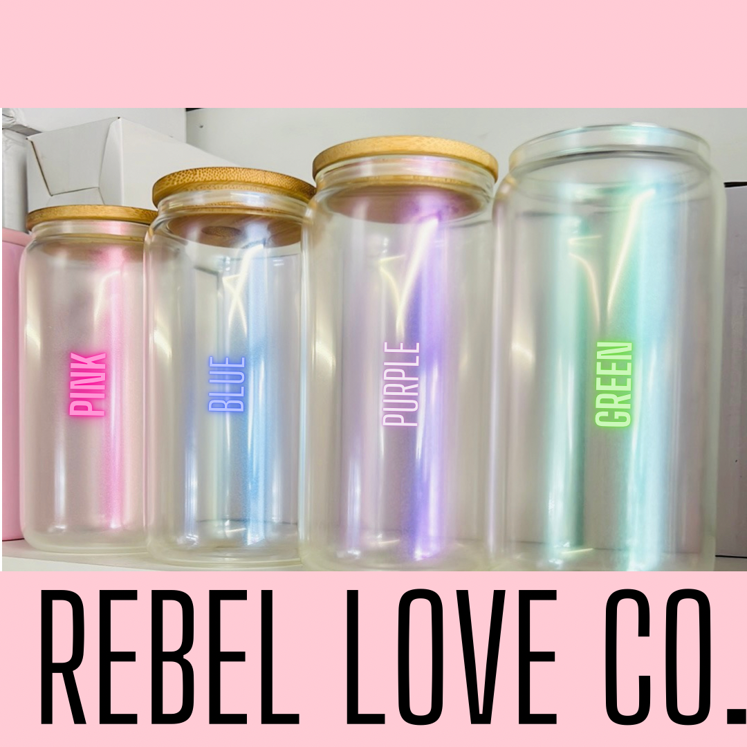 Daisy Smile Glass 16oz Bamboo Lid Glass Straw