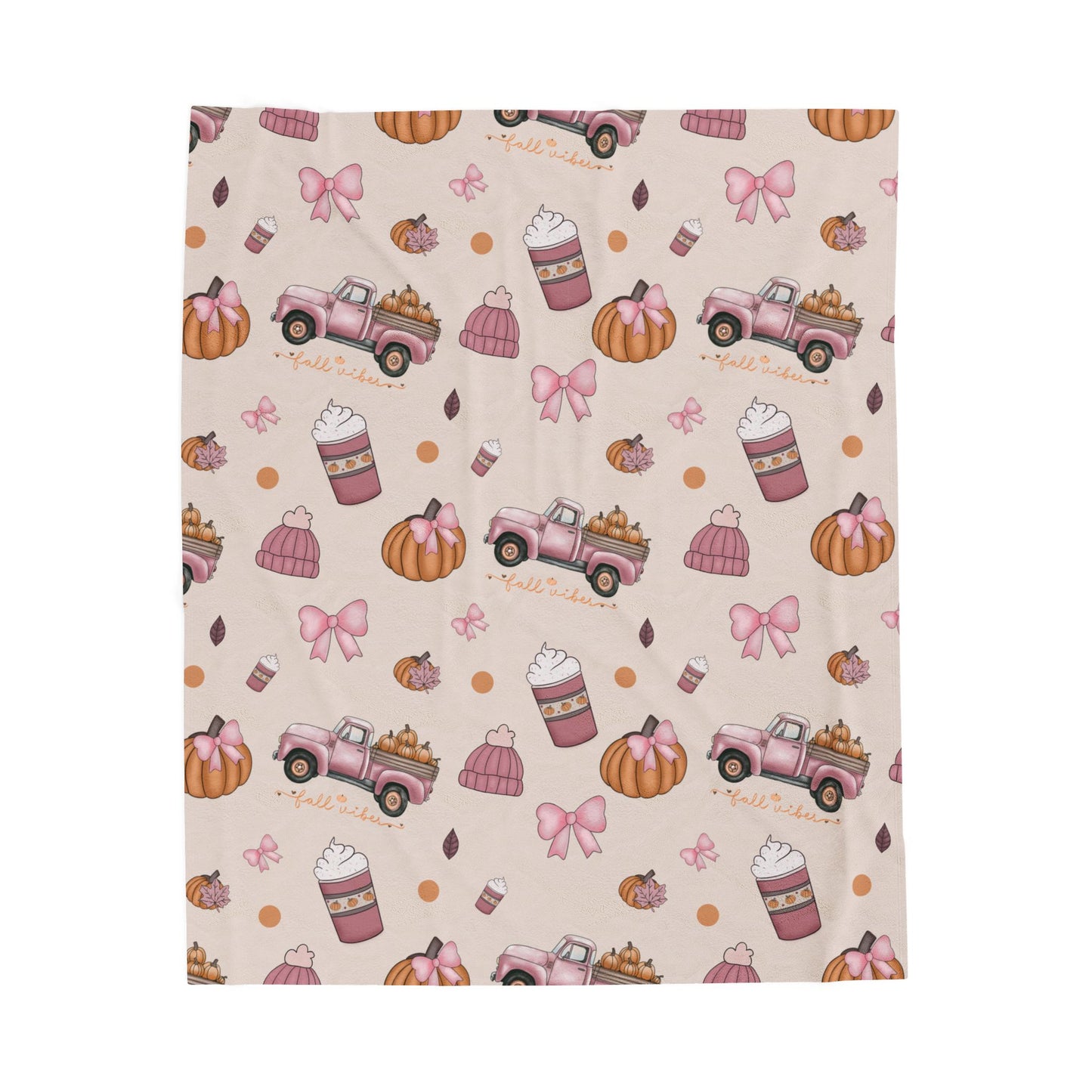 Cozy Fall Plush Blanket, Autumn Decor, Soft Throw Blanket, Thanksgiving Gift, Warm & Snuggly Home Decor