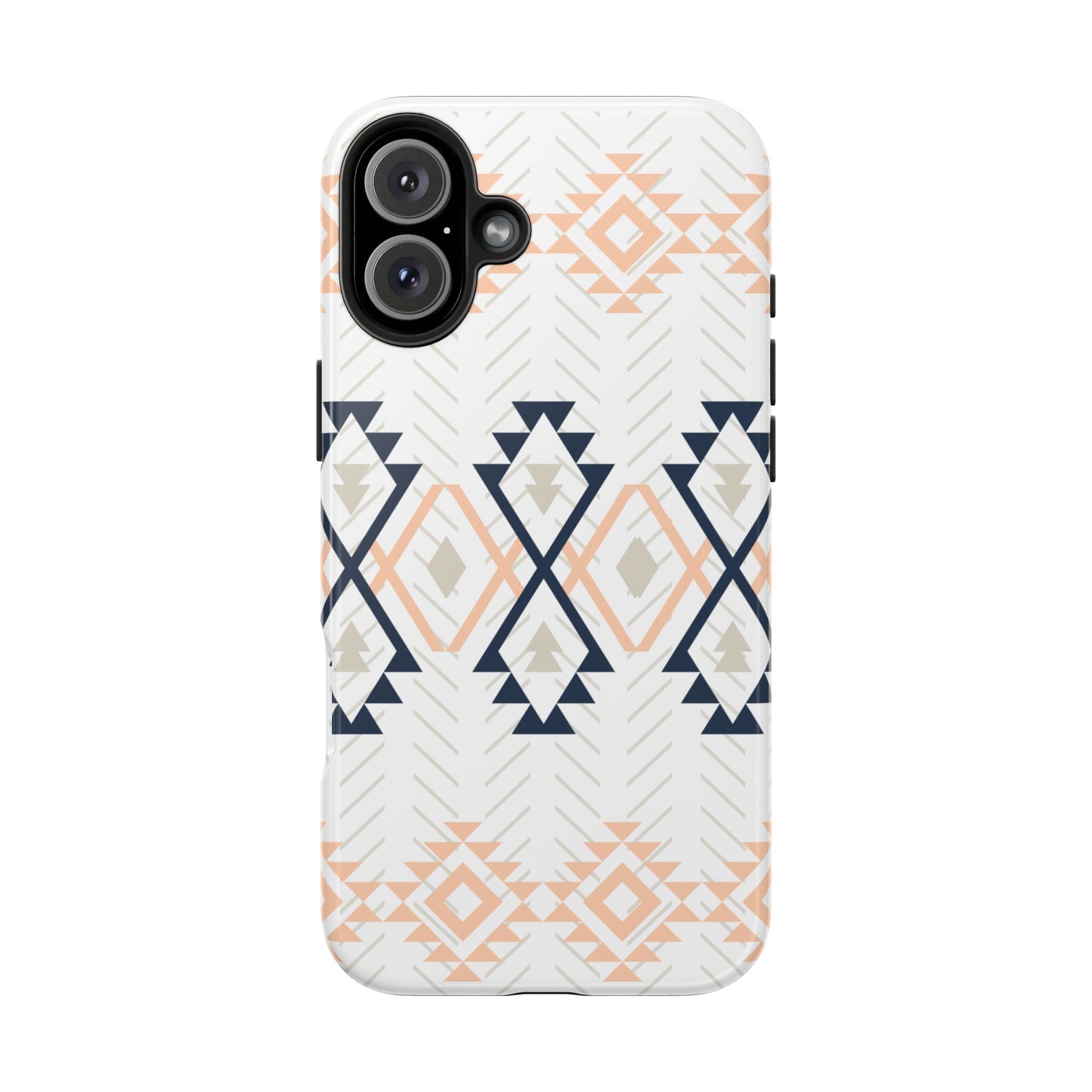 Stylish Geometric Tough Phone Case, Durable Phone Cover for Adventurers, Unique Gift for Her, Tribal Design Case, Boho Phone Accessories