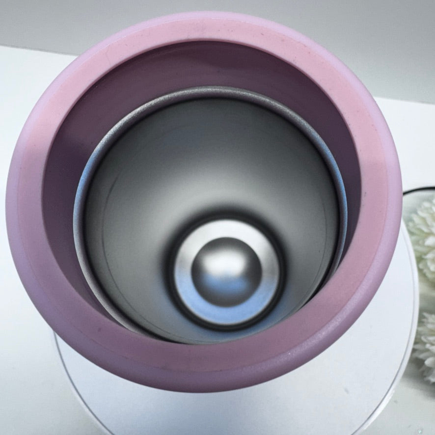 Pink F You Tie Dye Skull Middle Finger 12oz Skinny Can Cooler