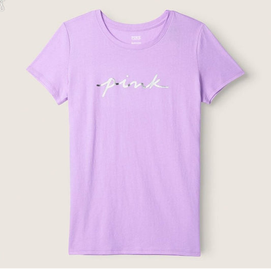 VS PINK Light Purple Perfect T Shirt XXL
