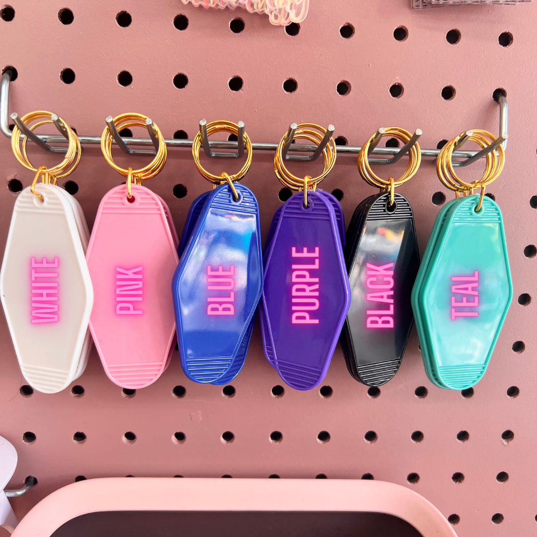 Keys to the Sh!t Show, Retro Hotel Motel Keychain