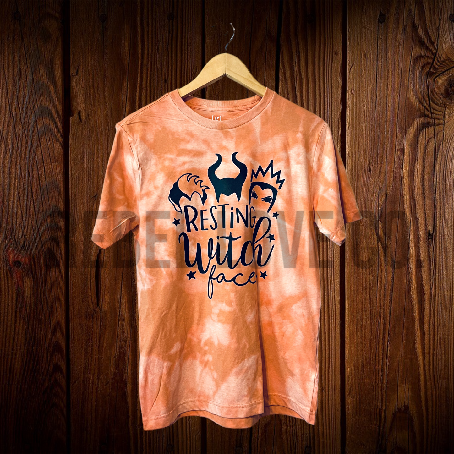 Resting Witch Face Tie Dye Tee