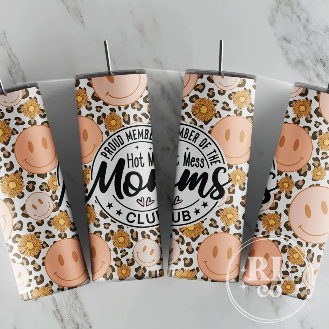 Hot Mess Moms Club Tumbler