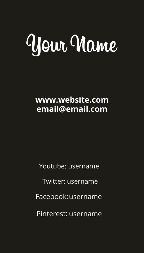 Instagram Business Card Canva Template