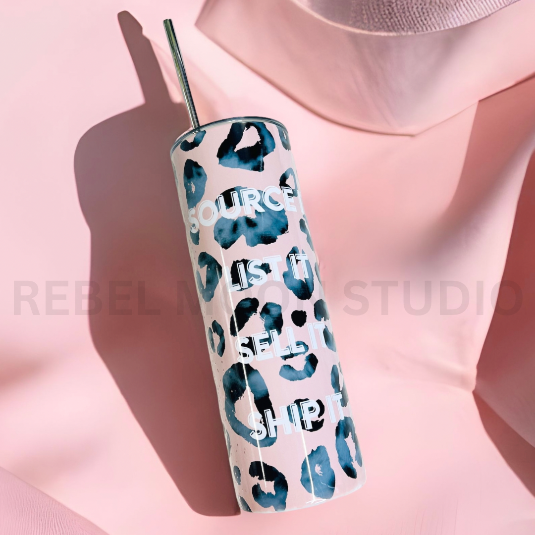 Source It, List it, Sell It, Ship It Drink Tumbler