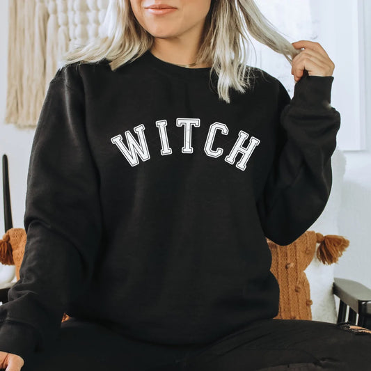 Witch Sweatshirt Solid Black
