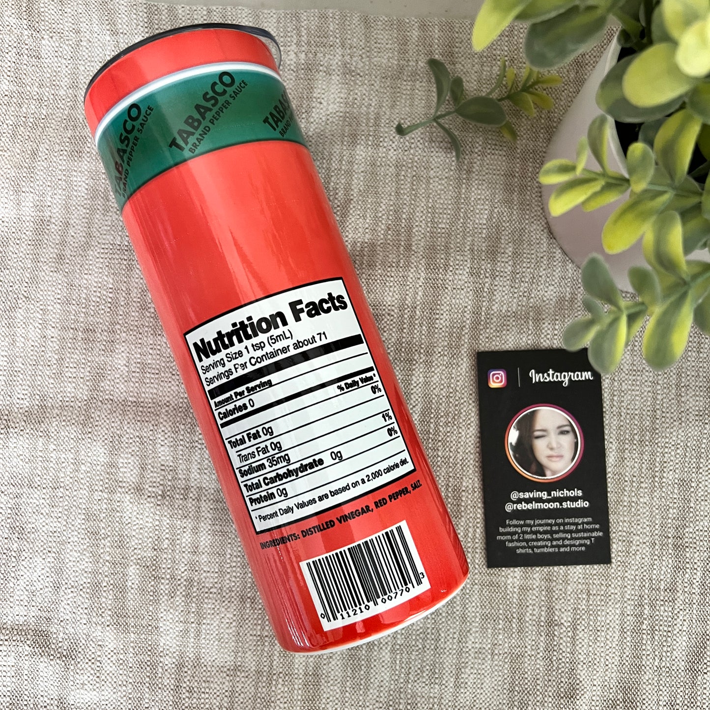 Pepper Sauce Drink Tumbler