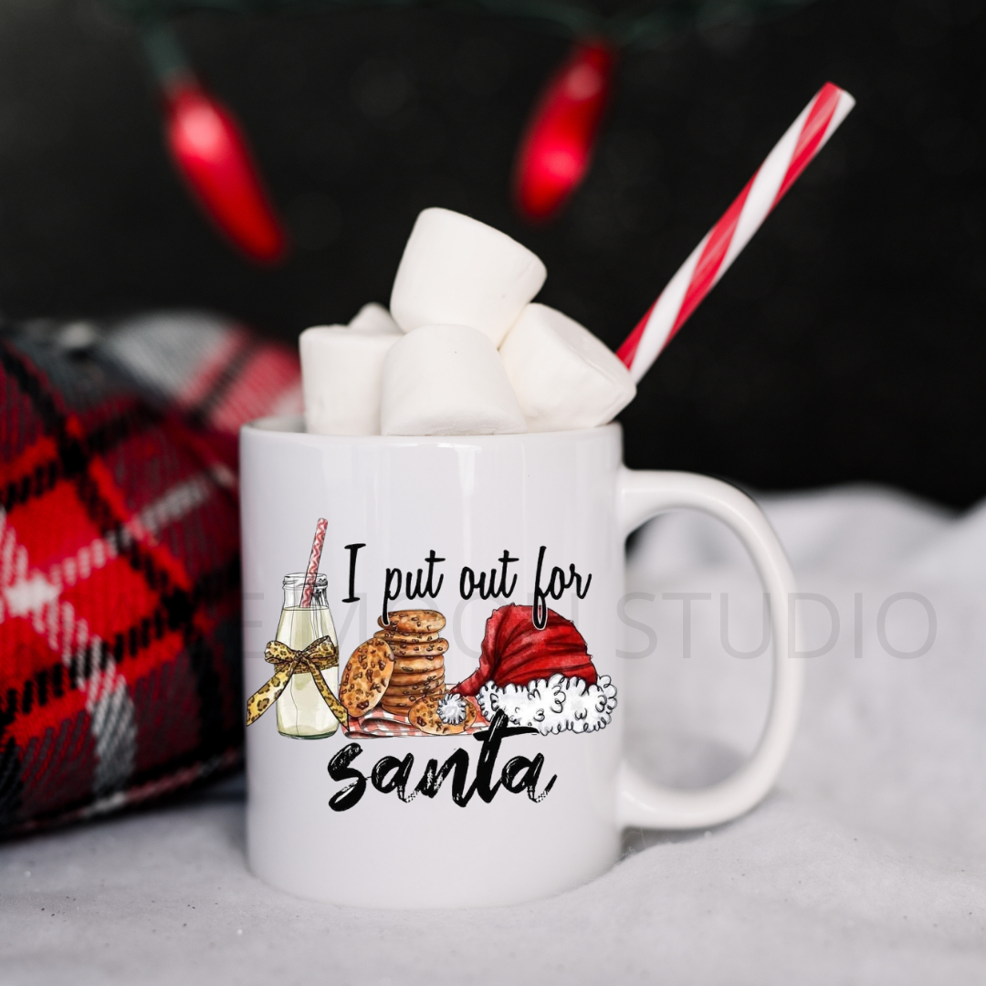 I Put Out For Santa 12 oz Coffee Mug