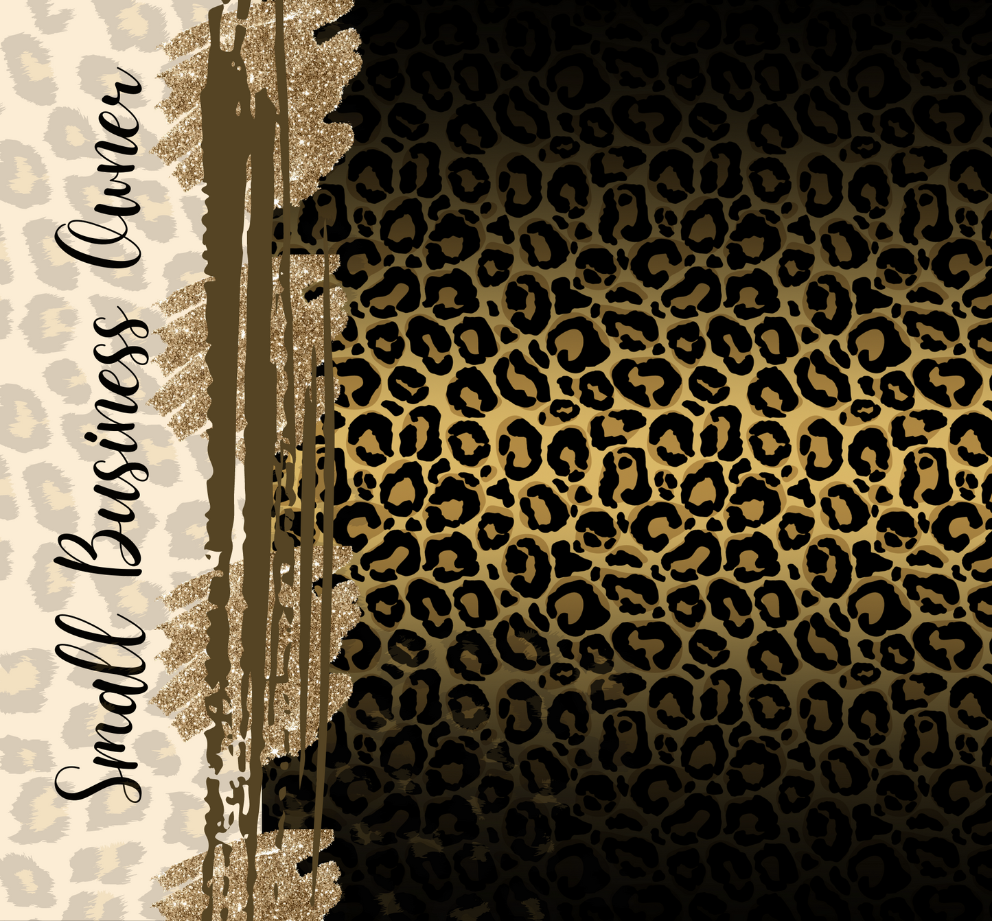 Small Business Owner Leopard Print Tumbler 20 oz
