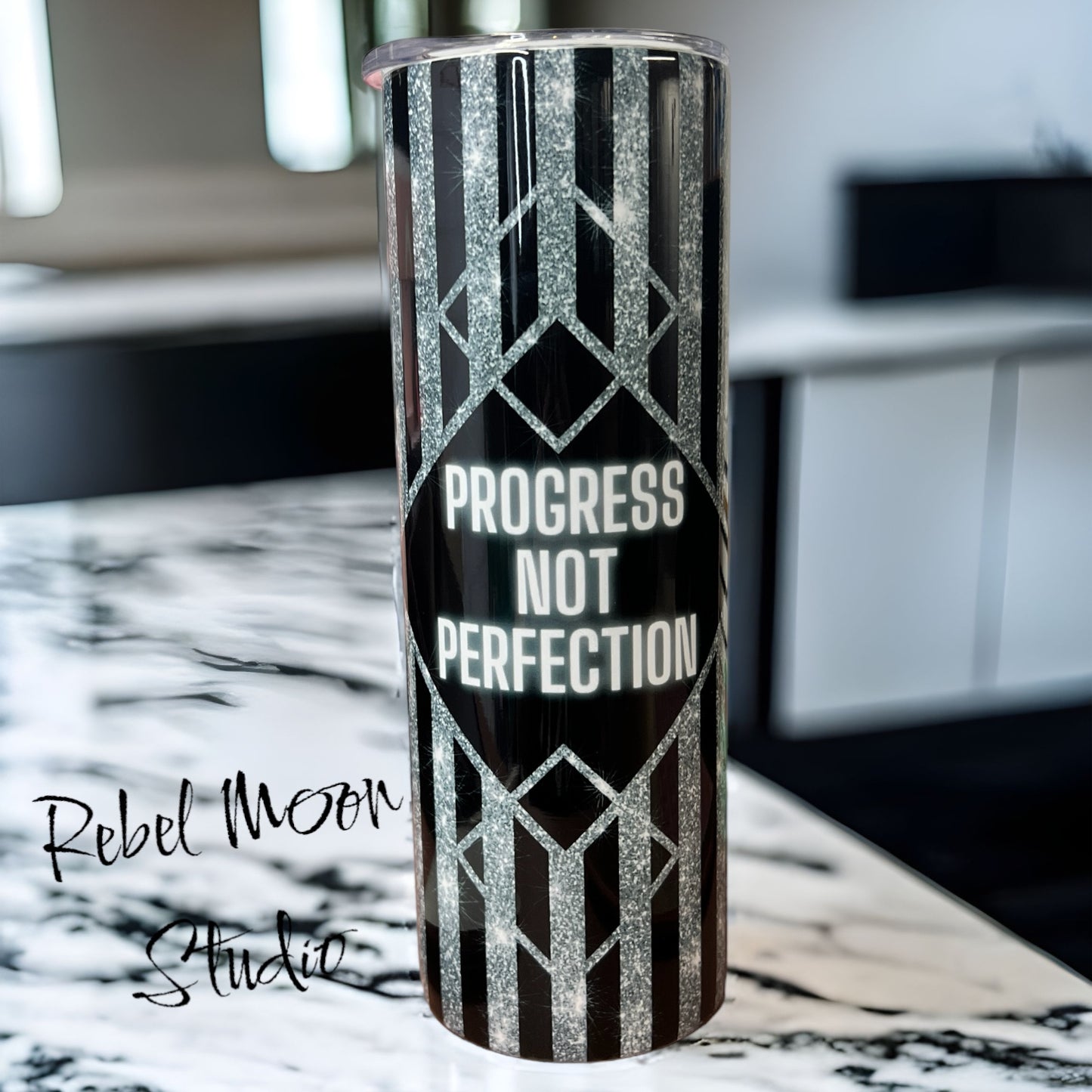 Progress not perfection tumbler