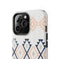 Stylish Geometric Tough Phone Case, Durable Phone Cover for Adventurers, Unique Gift for Her, Tribal Design Case, Boho Phone Accessories