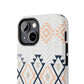 Stylish Geometric Tough Phone Case, Durable Phone Cover for Adventurers, Unique Gift for Her, Tribal Design Case, Boho Phone Accessories