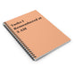 Spiral Notebook — "Tasks I Remembered at 3 AM" Peach Ruled Journal, Funny Friend Gift, Mom, Desk