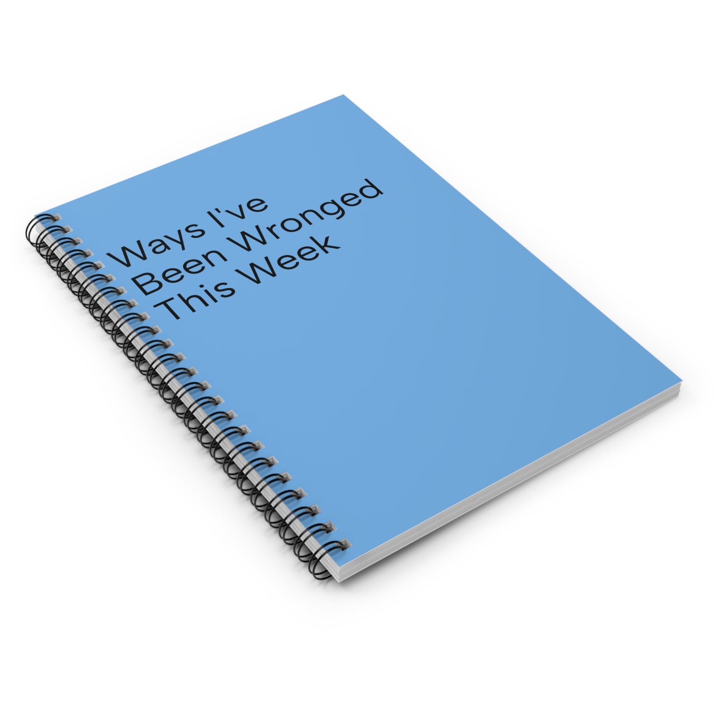 Weekly Reflection Spiral Notebook |  Journal for Self-Discovery, Personal Growth, Mental Health, Gift for Friends, Writing Prompt Diary, Funny Gift