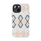 Stylish Geometric Tough Phone Case, Durable Phone Cover for Adventurers, Unique Gift for Her, Tribal Design Case, Boho Phone Accessories