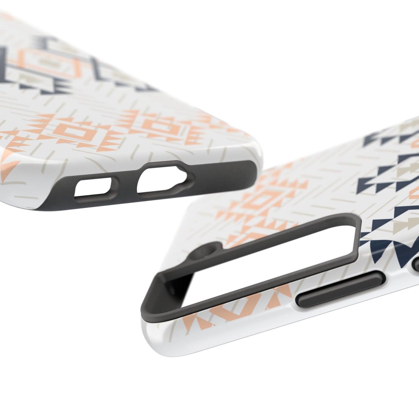 Stylish Geometric Tough Phone Case, Durable Phone Cover for Adventurers, Unique Gift for Her, Tribal Design Case, Boho Phone Accessories