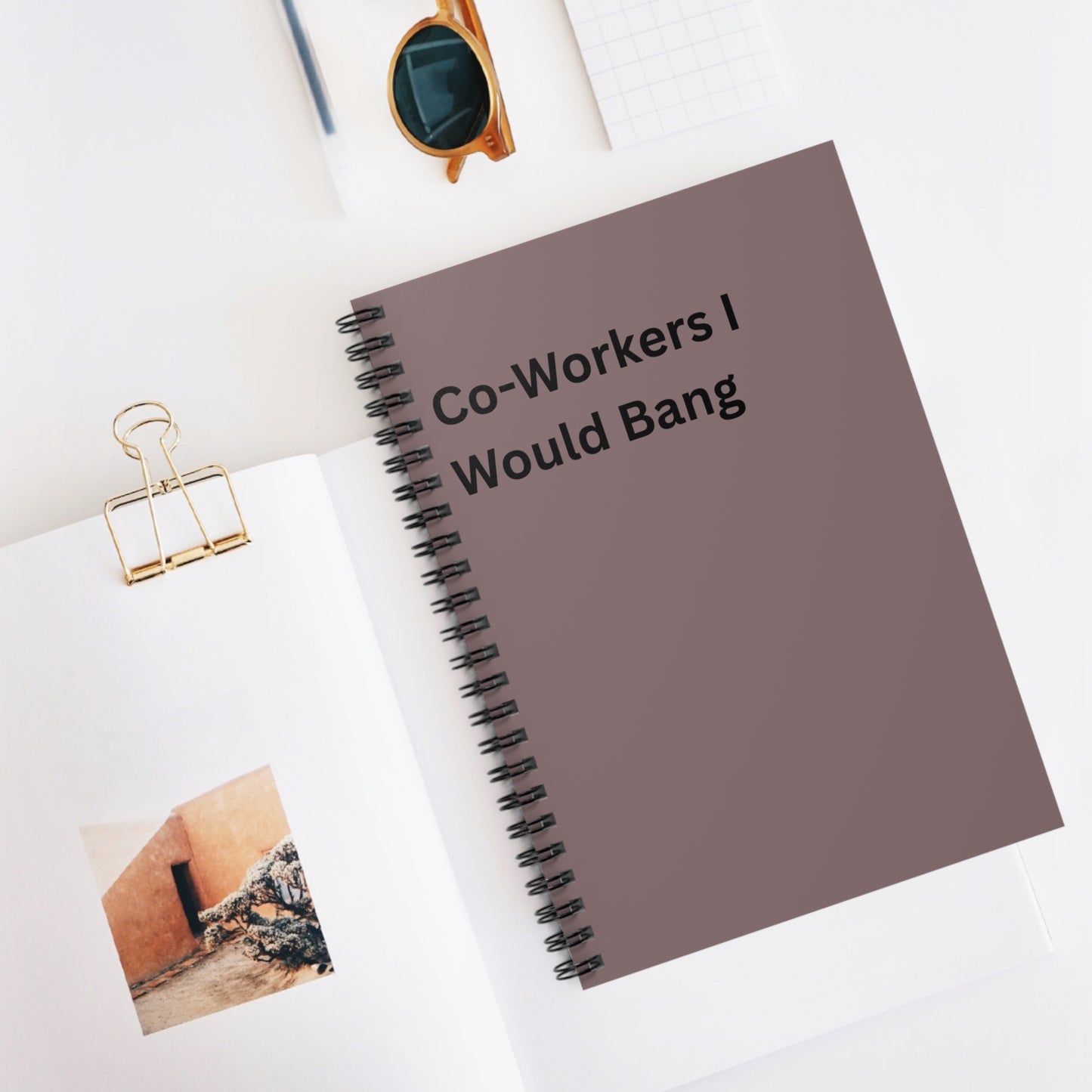 Spiral Notebook — "Co-Workers I Would Bang" Funny Office Journal, Boss, Office Humor, Friend Gift