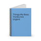 Boss Urgency Notebook - Perfect for Office, Gifts for Coworkers, Motivational Journal, Back to School, Funny Notepad