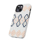 Stylish Geometric Tough Phone Case, Durable Phone Cover for Adventurers, Unique Gift for Her, Tribal Design Case, Boho Phone Accessories