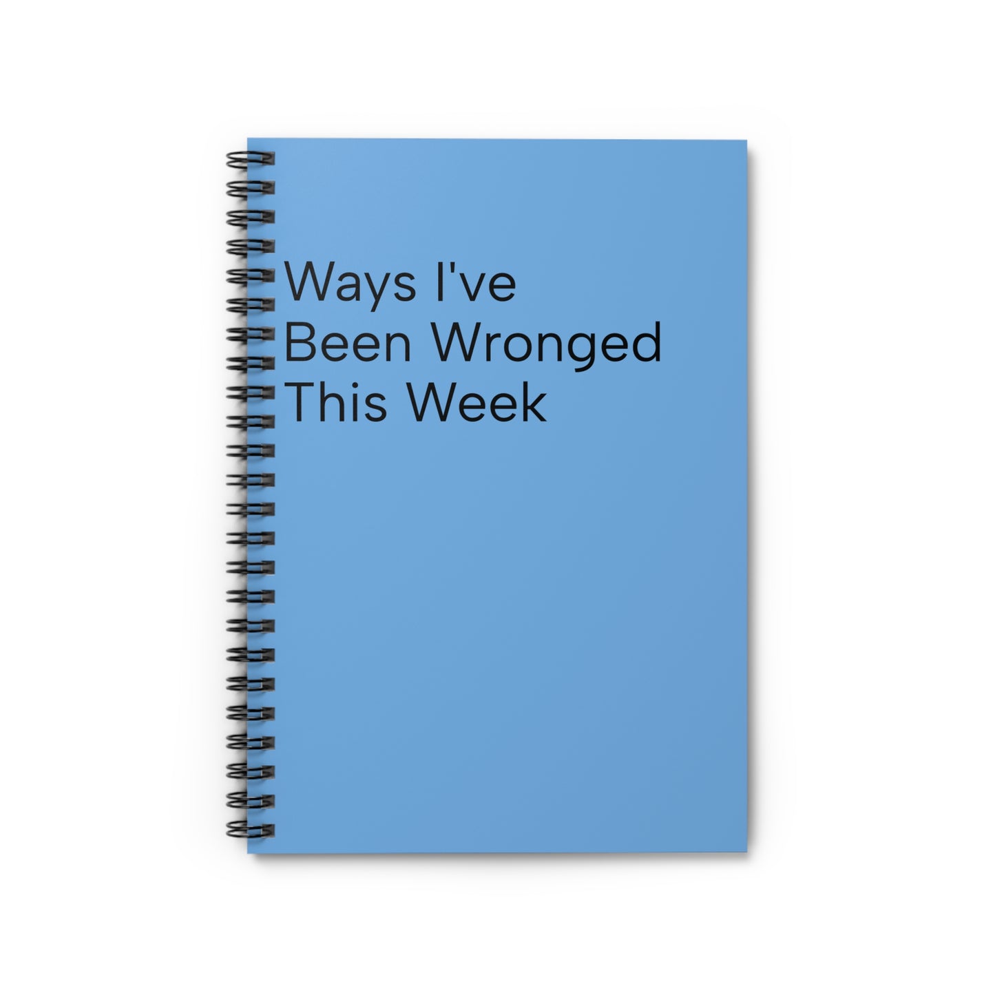 Weekly Reflection Spiral Notebook |  Journal for Self-Discovery, Personal Growth, Mental Health, Gift for Friends, Writing Prompt Diary, Funny Gift