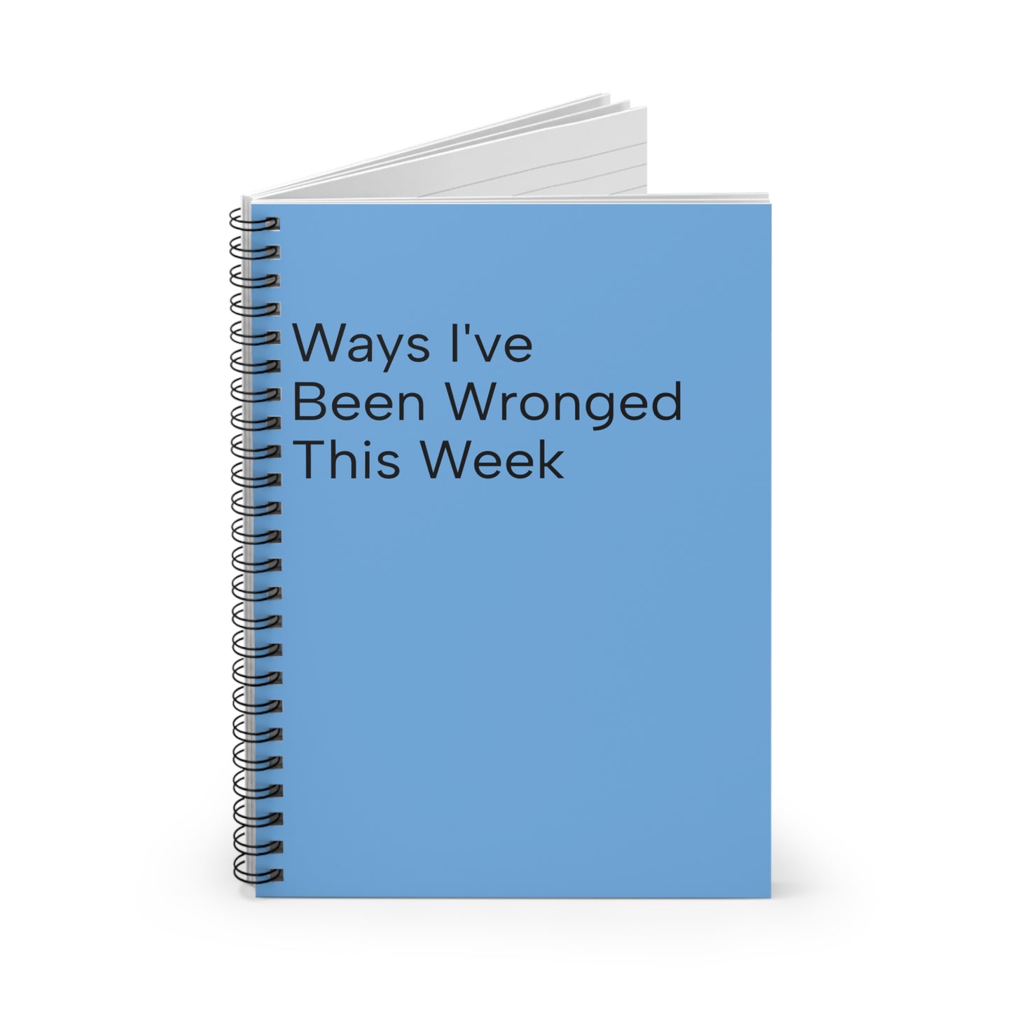 Weekly Reflection Spiral Notebook |  Journal for Self-Discovery, Personal Growth, Mental Health, Gift for Friends, Writing Prompt Diary, Funny Gift
