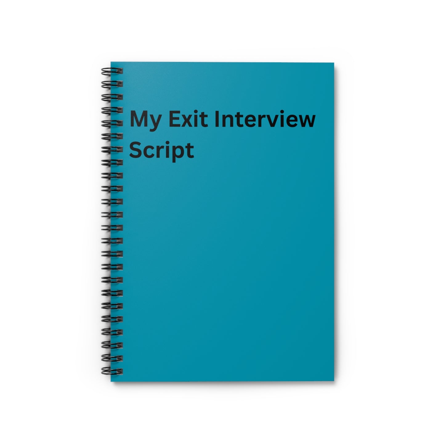 Funny Office Humor Spiral Notebook — Ruled Co-Worker Gift, Friend Gift, Desk Accessory, White Elephant Gift, Work