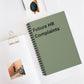 Notebook — “Future HR Complaints” Spiral Ruled Journal, Funny Co Worker Gift, Office Humor