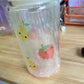 When Life Gives You Lemons, Strawberry Lemonade Glass Tumbler With Straw Topper