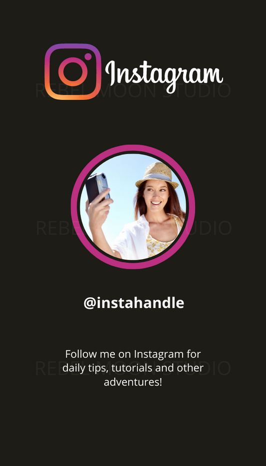 Instagram Business Card Canva Template