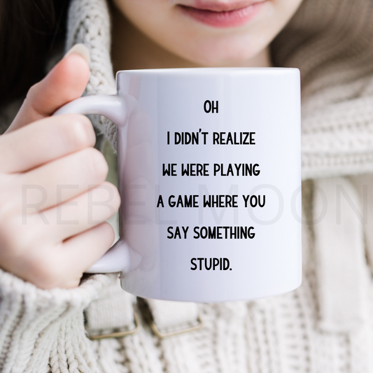 Playing a Game 11oz Coffee Mug Ceramic