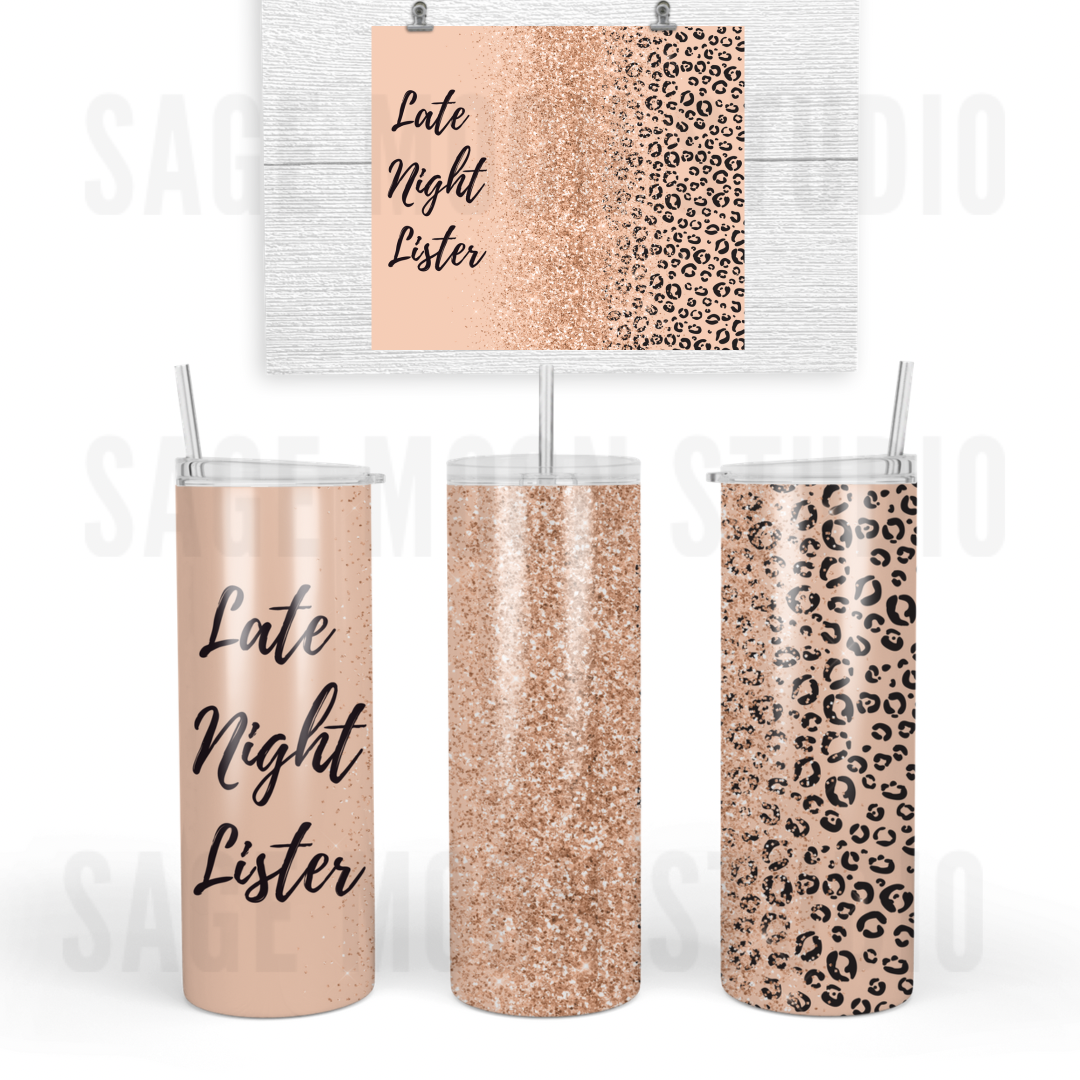 Late Night Lister 20oz Tumbler With Straw